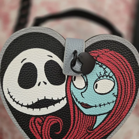 Heart-Shaped Nightmare Before Christmas Crossbody Bag - Picture 3 of 7